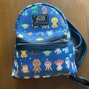 Star Wars Chibi Multi Character Loungefly Mini Backpack